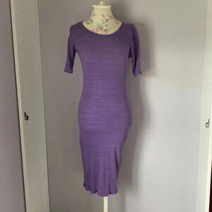 Lularoe ribbed purple dress size small
